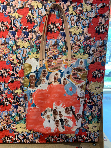 Leonard Suryajaya X Jacquelyn Hébert X Plug In ICA: Medium Tote - Natural