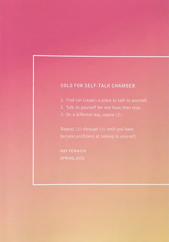 Solo for Self-Talk Chamber: Ray Fenwick
