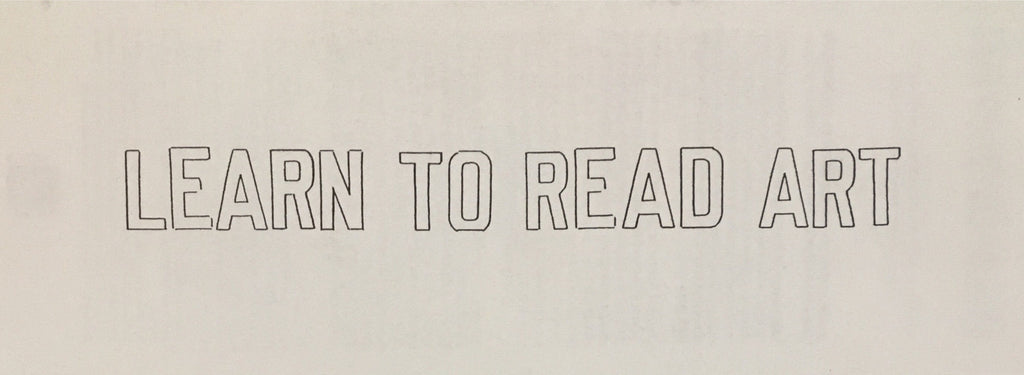 Learn to Read Art (Lawrence Weiner)